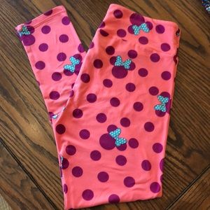 LulaRoe Disney TC leggings Brand New Minnie